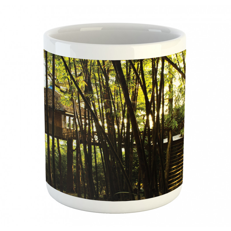 Hut in Idyllic Forest Mug