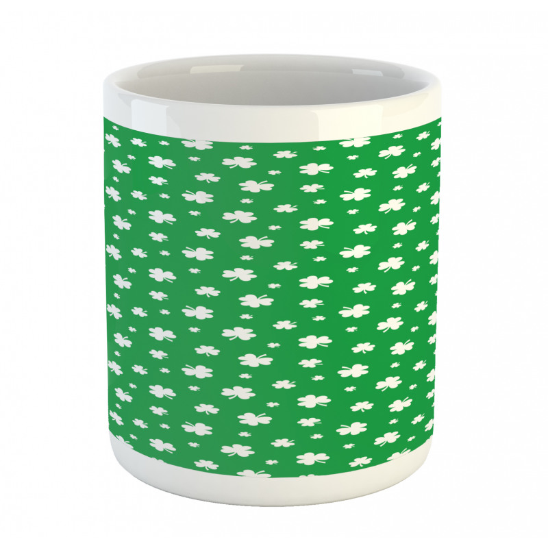 Shamrock Silhouettes Pattern Mug