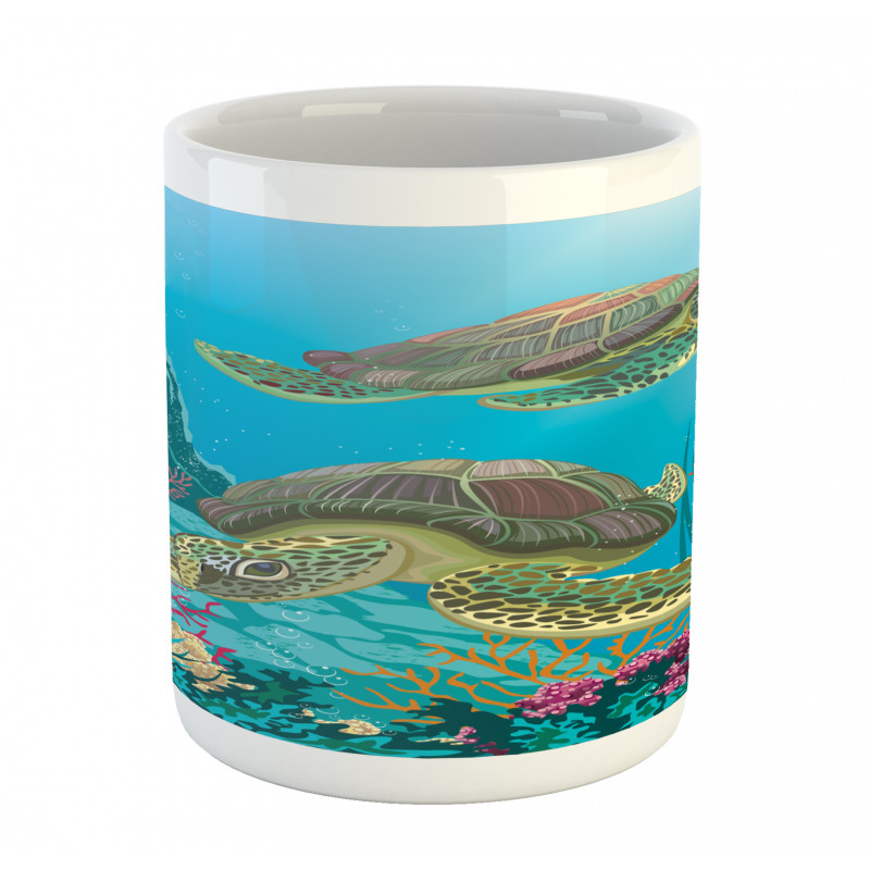 Sealife Turtles Aquatic Mug