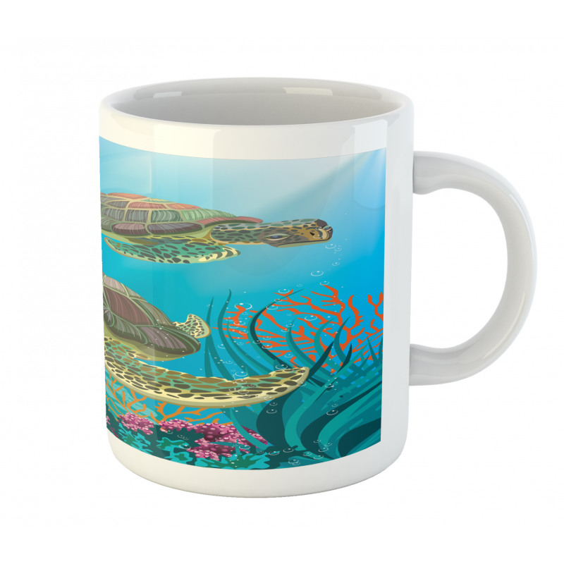 Sealife Turtles Aquatic Mug