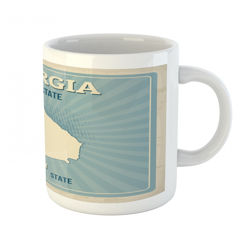 Typographic Map Pattern Mug