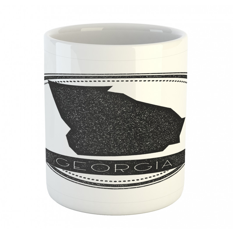 Monochrome Round Pattern Mug