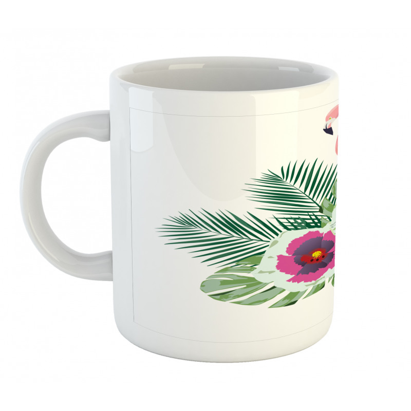 Flamingo Tropical Bouquet Mug