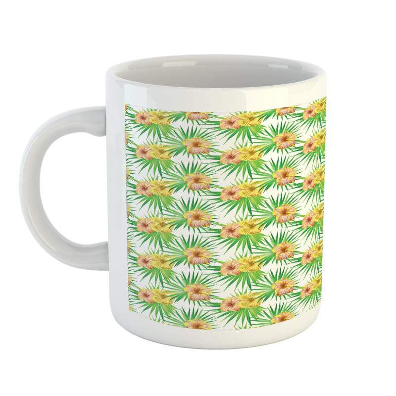 Equatorial Floral Leaves Mug