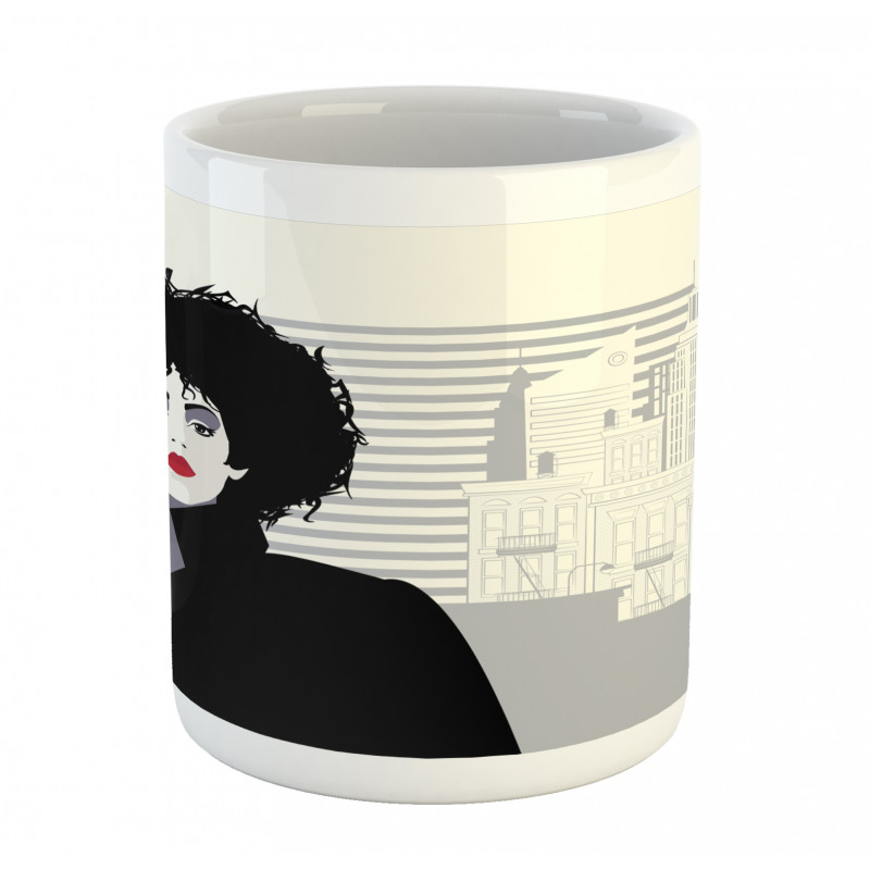 Modern Lady and City Mug