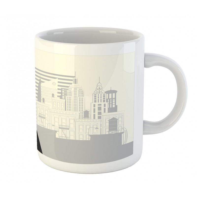 Modern Lady and City Mug