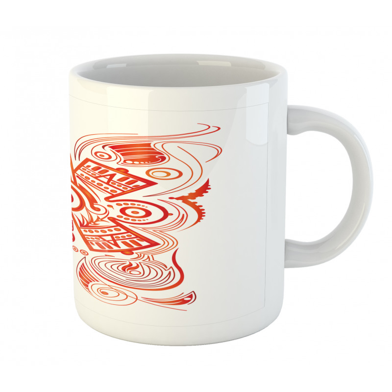 Mayan Aztec Symbolic Pattern Mug