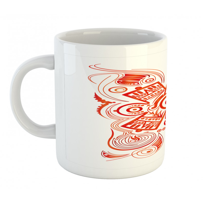 Mayan Aztec Symbolic Pattern Mug