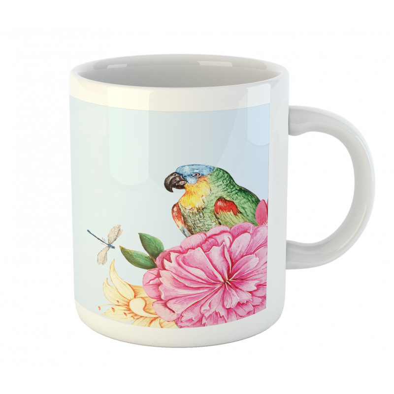 Watercolor Parrots Mug