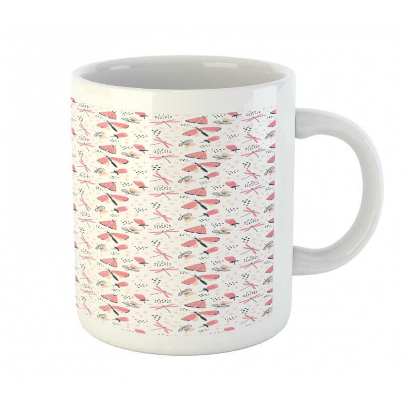 Dashes Dragonflies Mug