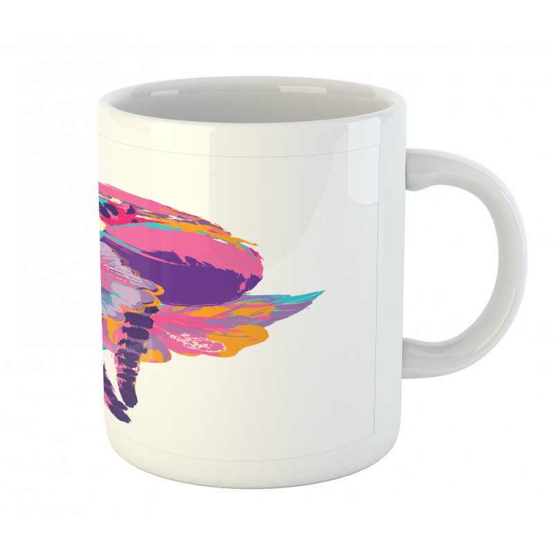 Abstract Madagascar Monkey Mug