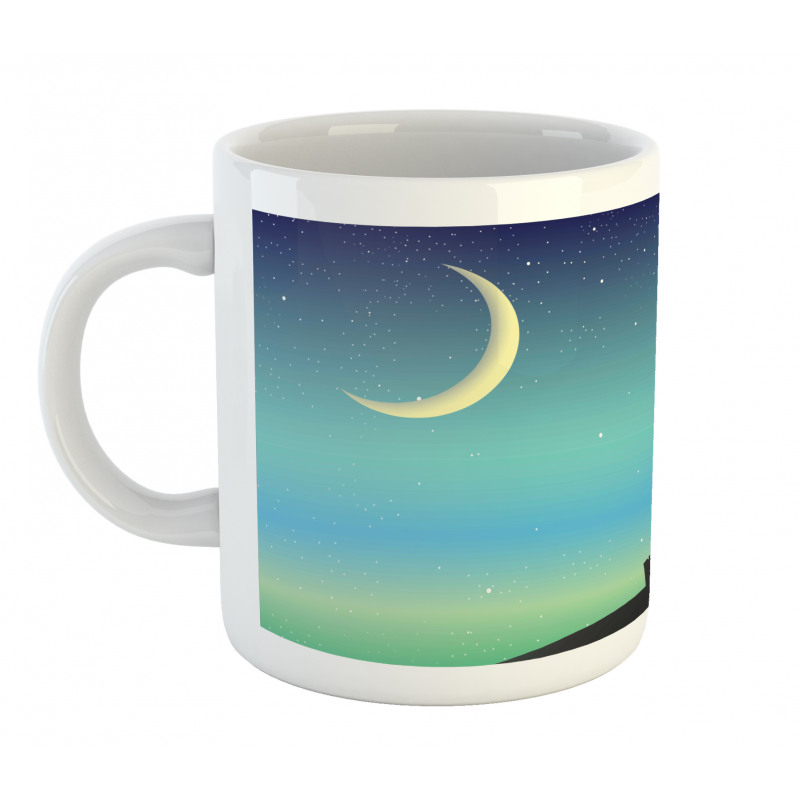 Castle and Gradient Sky Mug