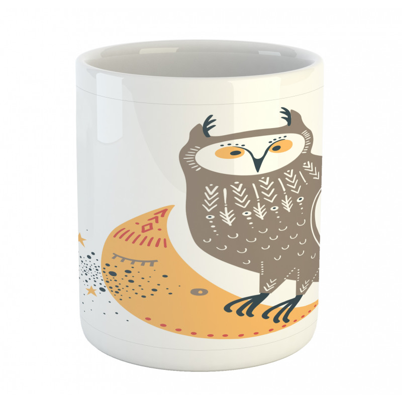 Wisdom Owl Crescent Mug