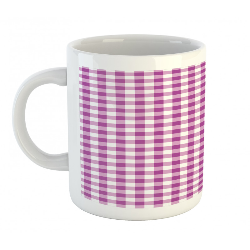 Tartan Inspired Squares Mug