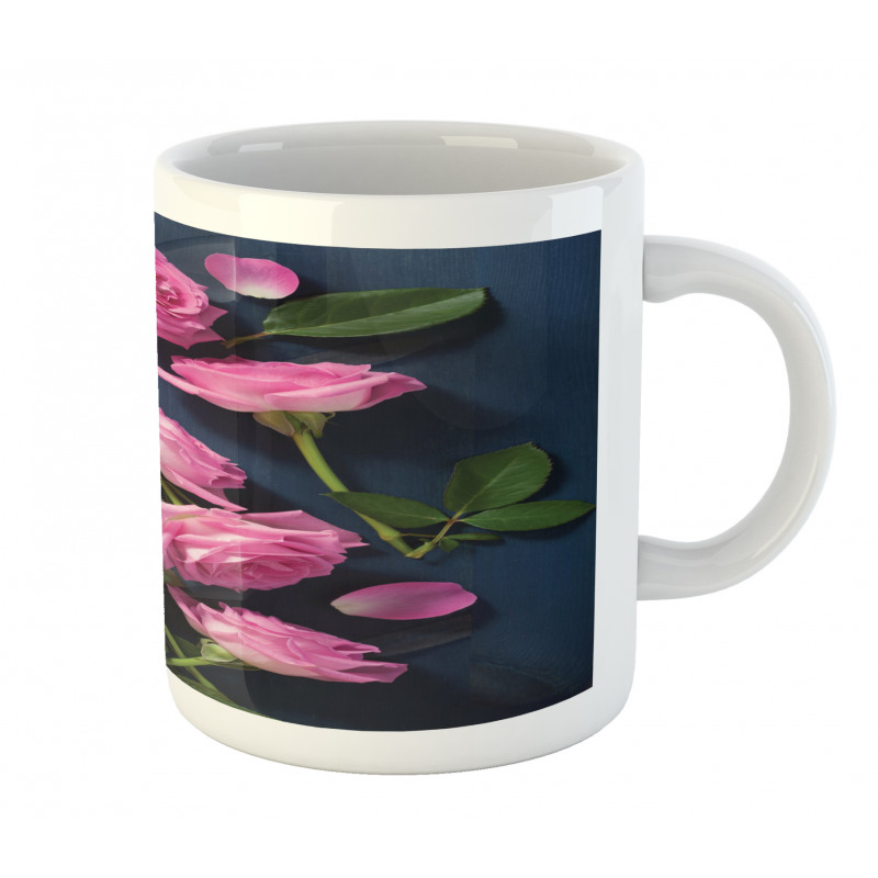 Roses Leaves on Branches Mug