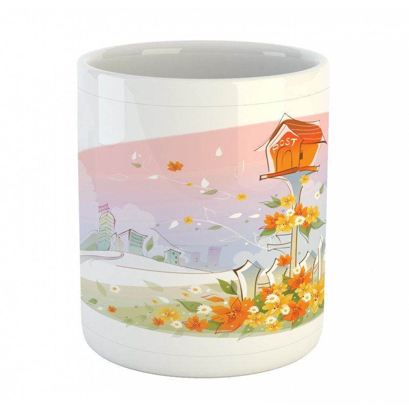 Floral Nest of Birds Mug