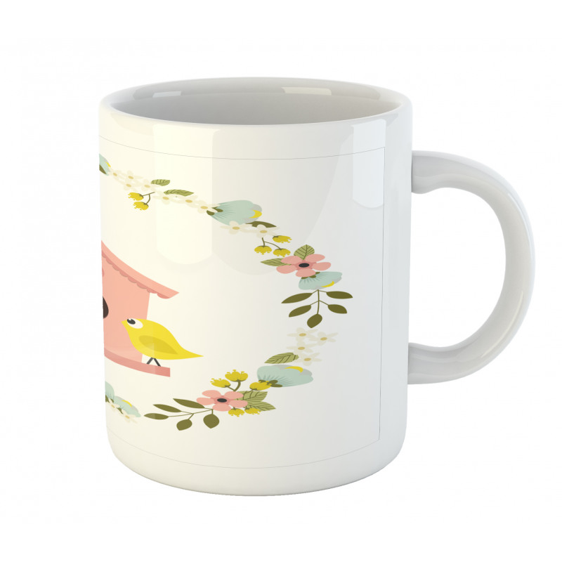 Winged Animal Floral Mug