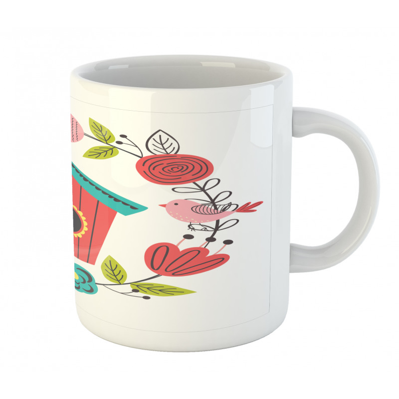 Winged Animals Nest Art Mug