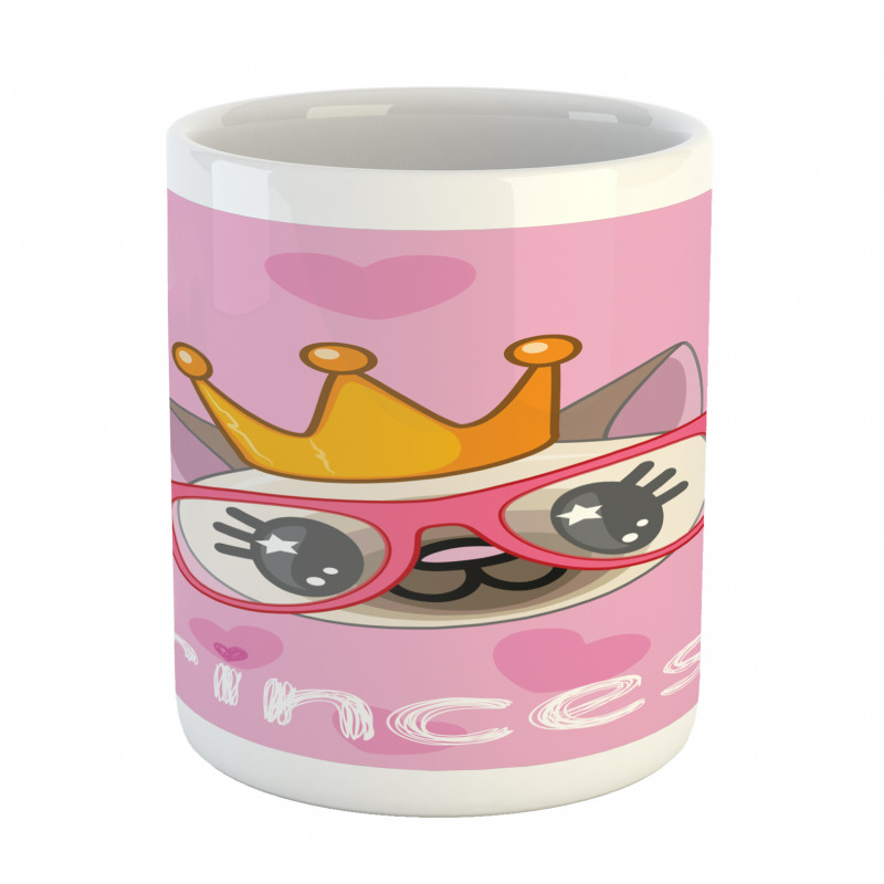 Happy Princess Cat Mug