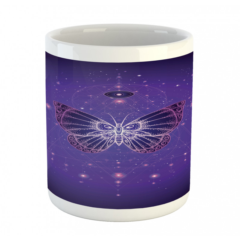 Galactic Butterfly Geometry Mug