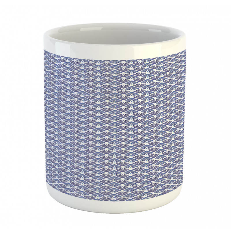 Curved Triangles and Stripes Mug