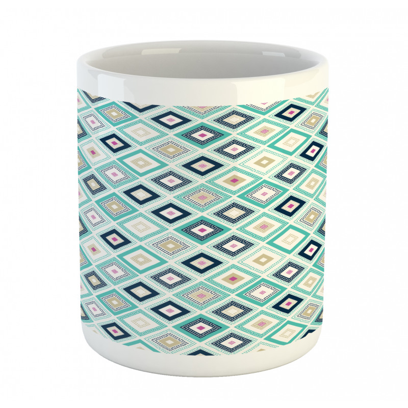 Dots Rhombus Diamond Mug