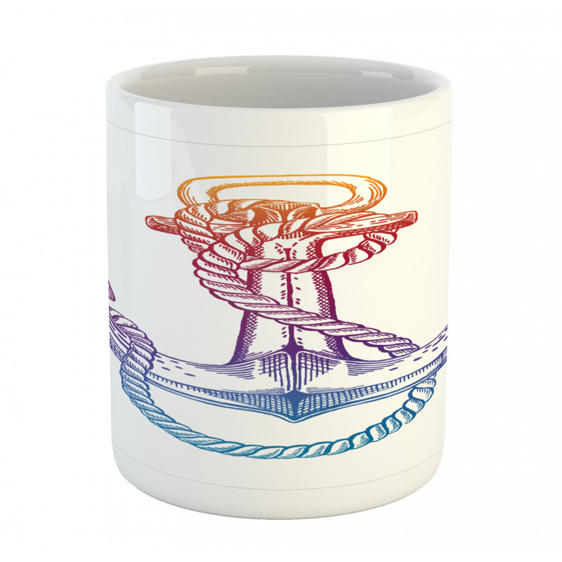 Ombre Anchor Rope Mug