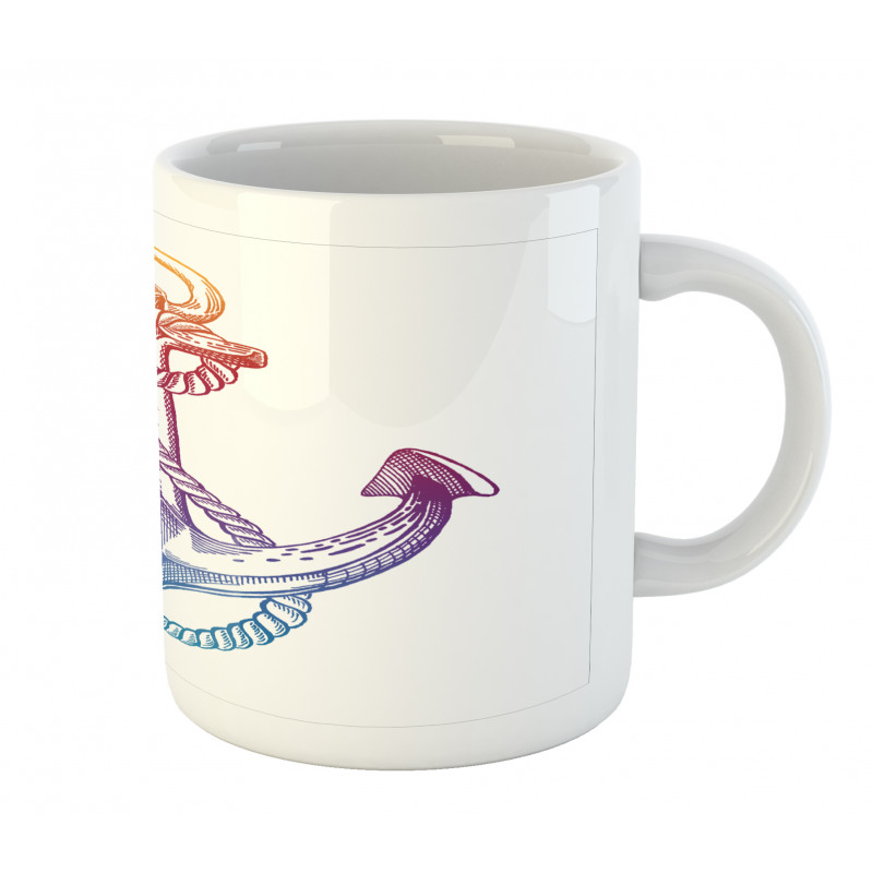 Ombre Anchor Rope Mug