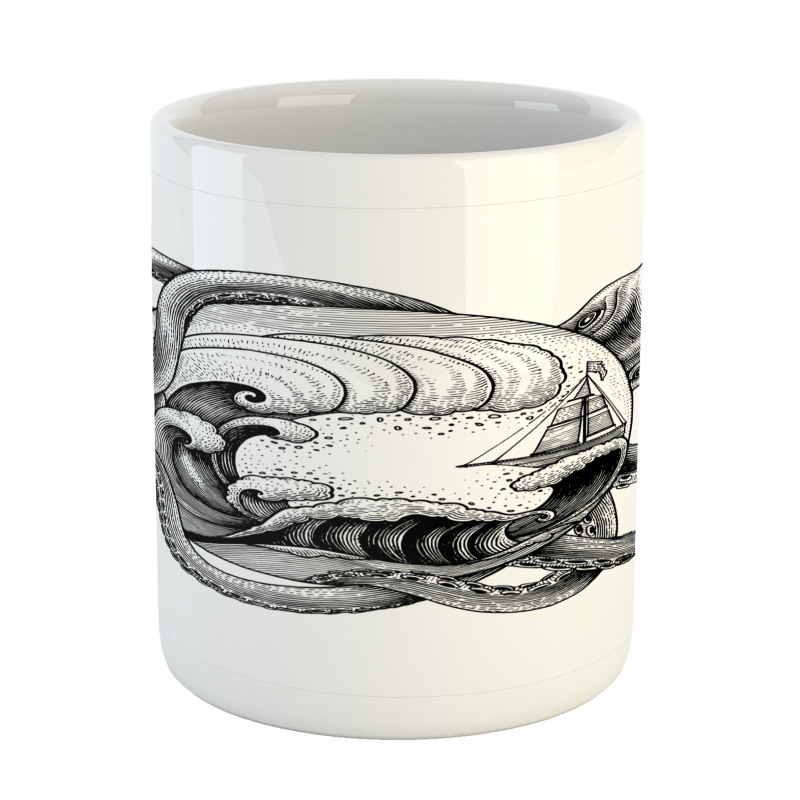 Abstract Octopus Mug