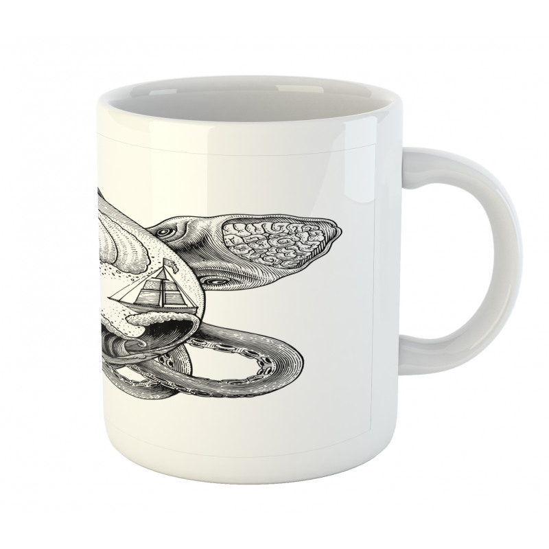 Abstract Octopus Mug