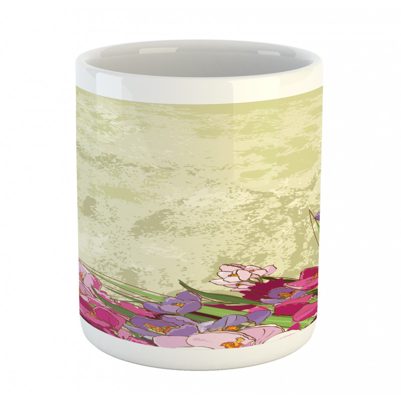 Flora Grunge Theme Mug