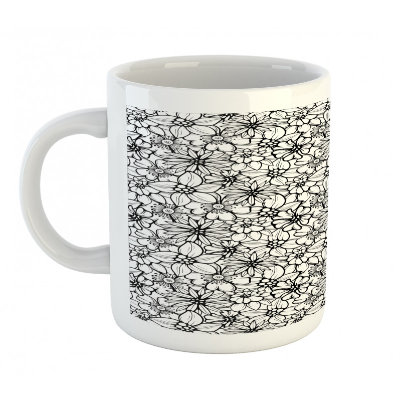 Cartoon Style Petals Mug