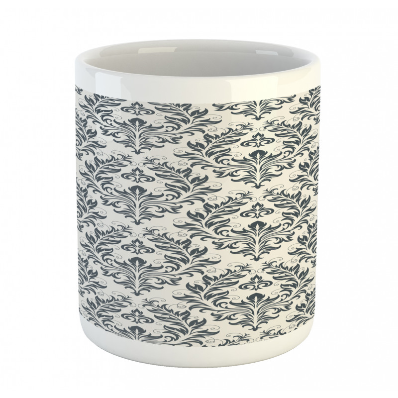 Floral Ornate Damask Mug