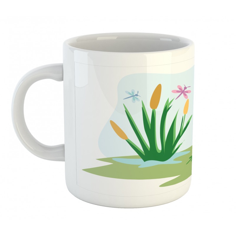 Dragonflies Plants Amphibian Mug