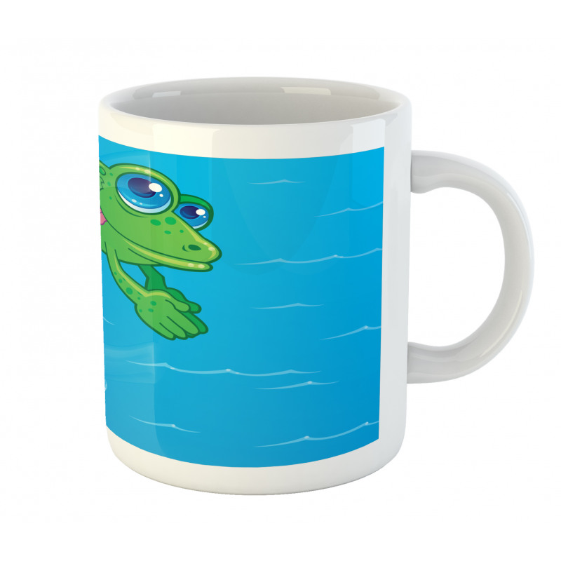 Diving Animal from a Leaf Mug