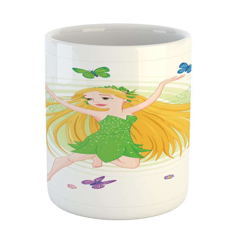 Spring Fairy Butterflies Mug