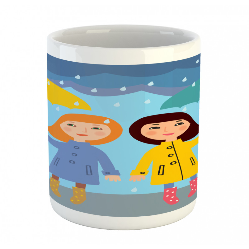 Girls Under the Rain Mug