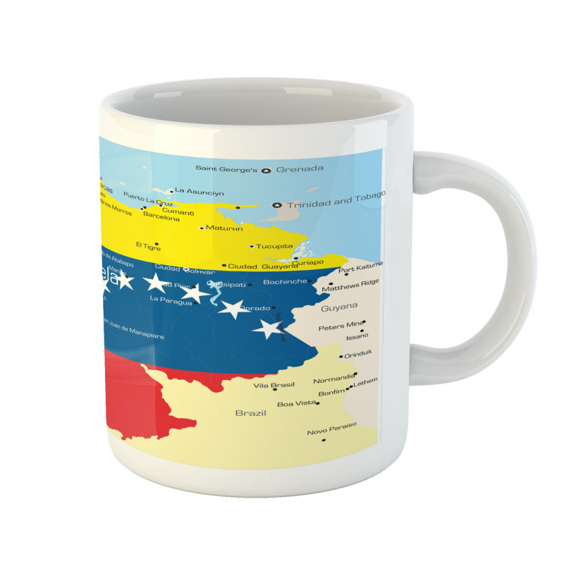 Colorful Detailed Map Mug