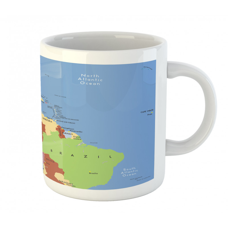 South North Pacific Ocean Mug