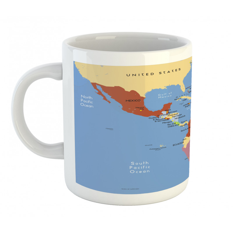 South North Pacific Ocean Mug