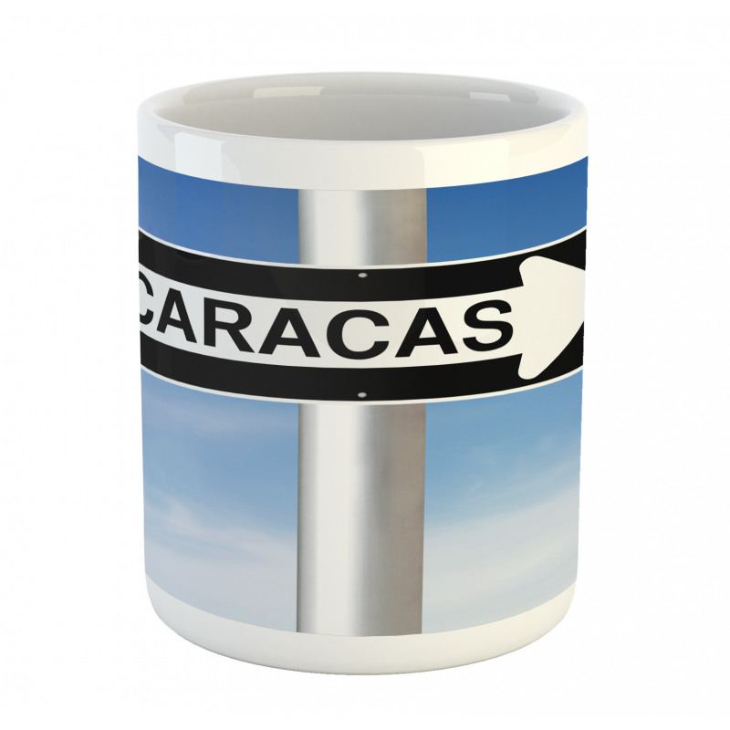 Caracas Lettering Sign Mug