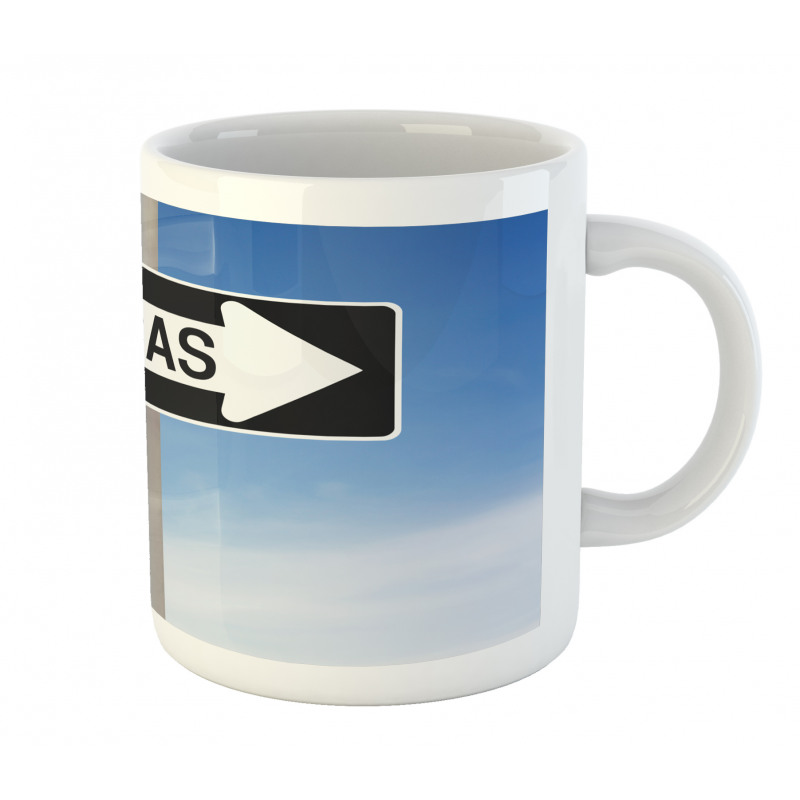 Caracas Lettering Sign Mug