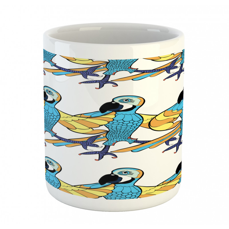 Tropic Colorful Parrots Mug