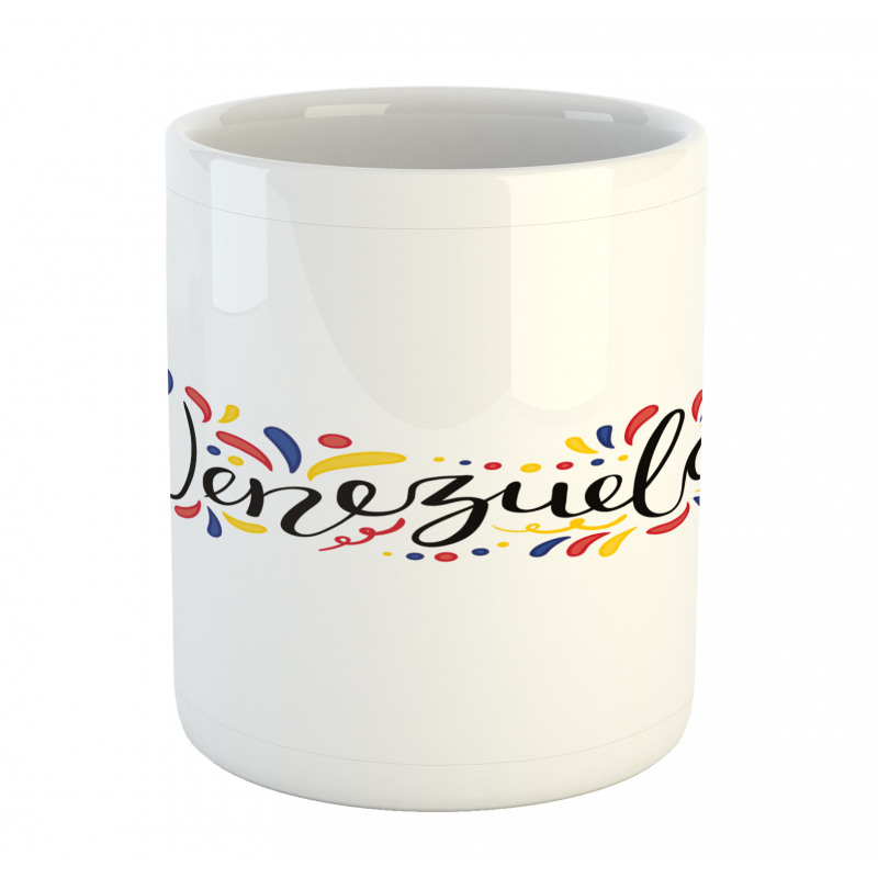 Colorful Cursive Wording Mug