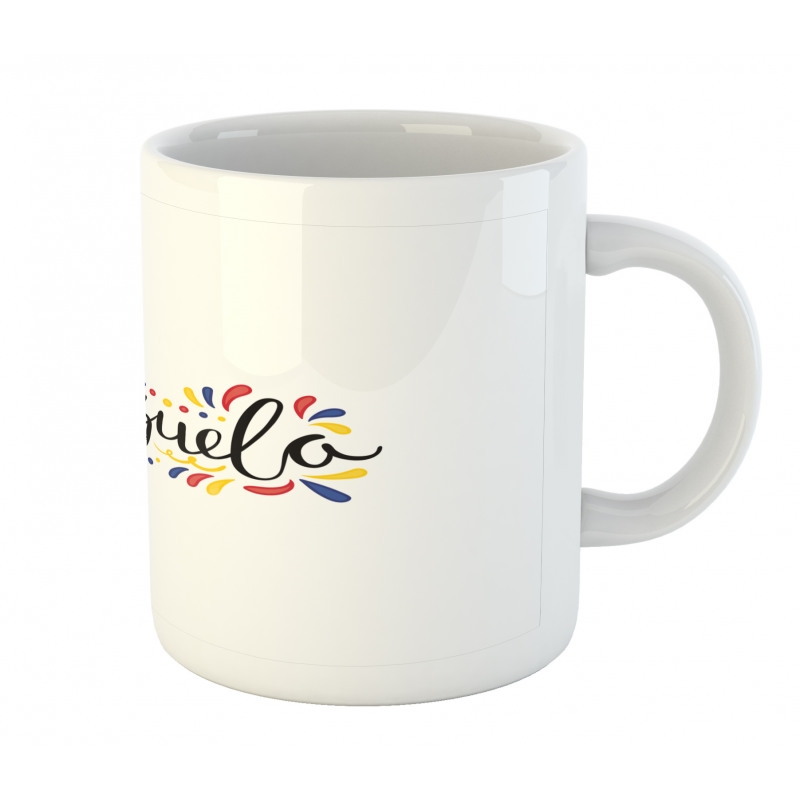 Colorful Cursive Wording Mug