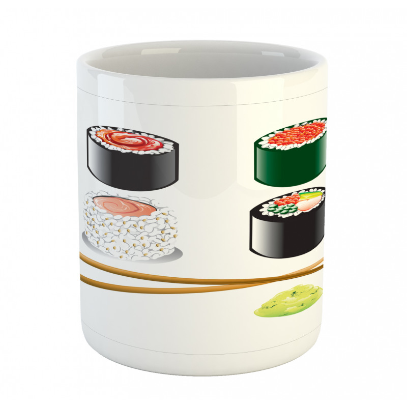 Japan Sushi and Chopsticks Mug