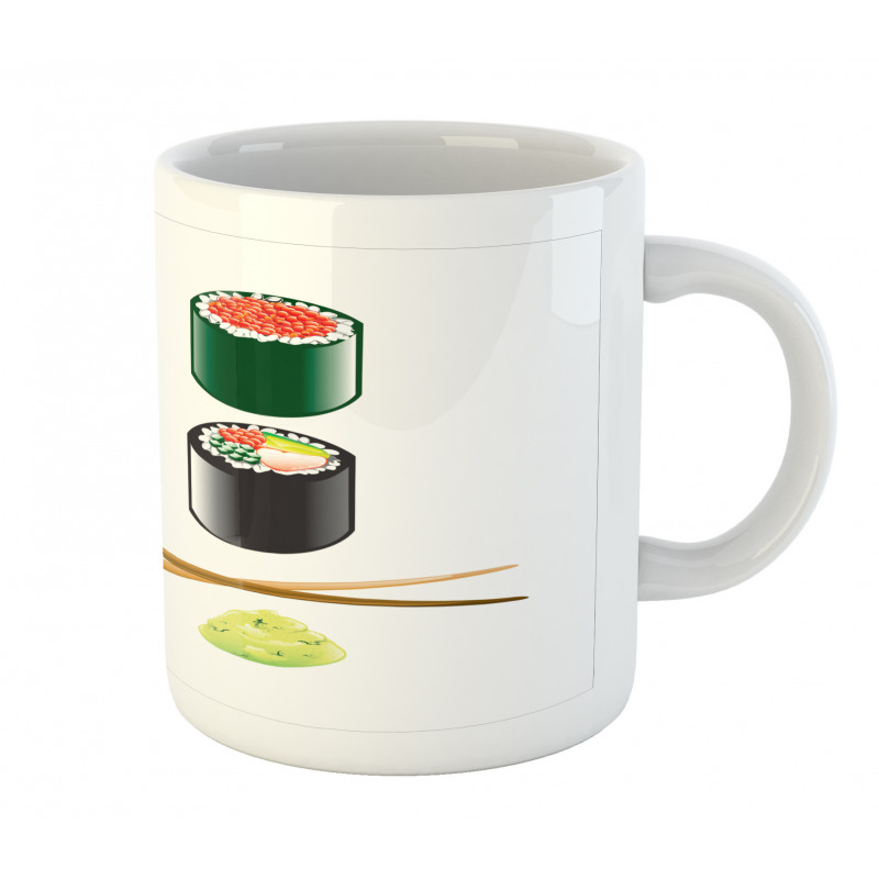 Japan Sushi and Chopsticks Mug