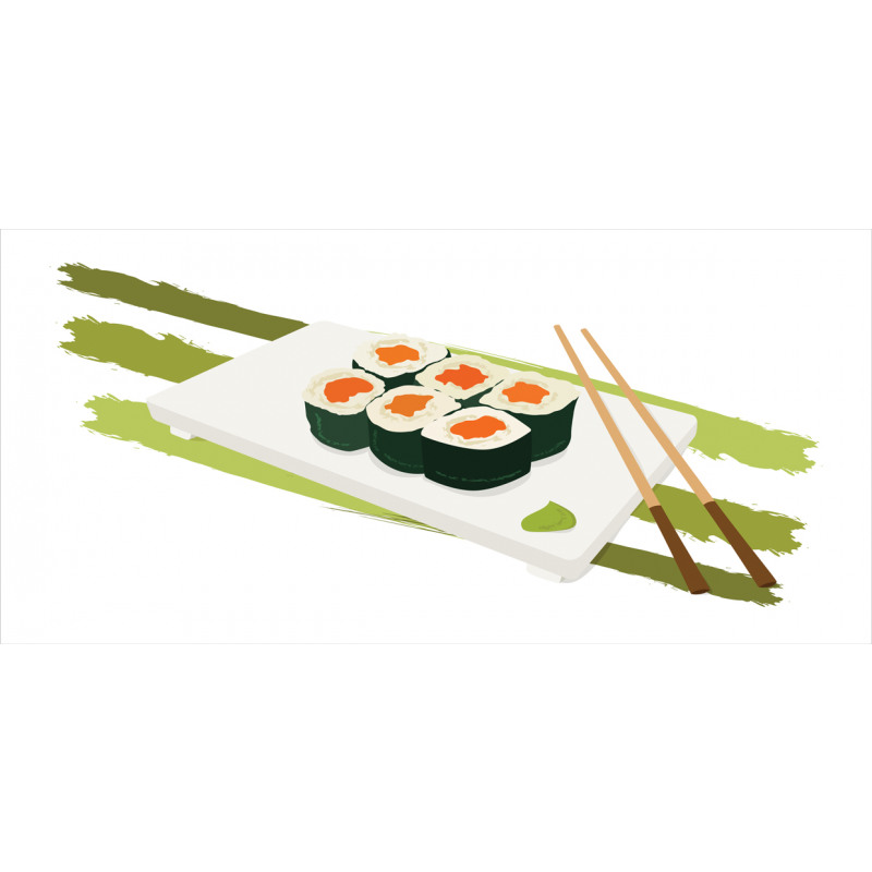 Sushi Maki Plate Chopsticks Mug