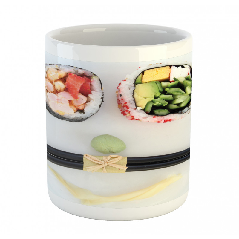 Sushi Smile Plate Top Photo Mug