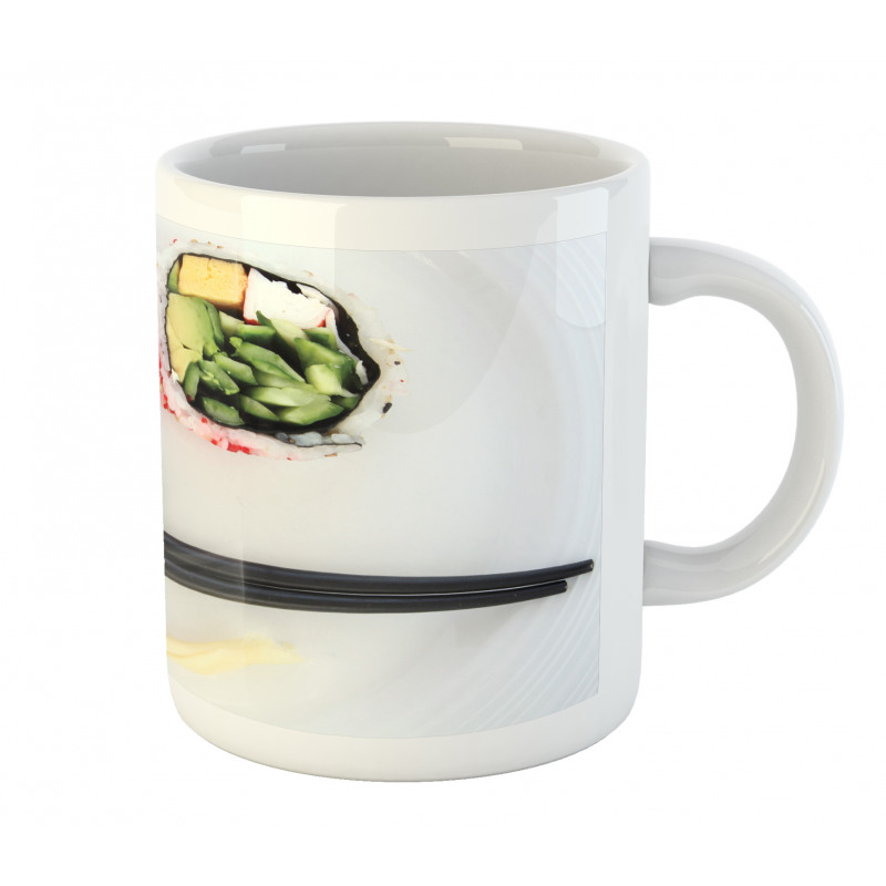 Sushi Smile Plate Top Photo Mug